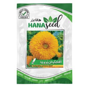 بذر گل آفتابگردان پرپر زرد هانا بذر